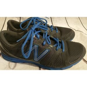 New Balance Mens 690 Black Blue Low Top Lace Up Running Shoes Size US 10.5 D